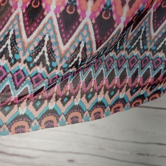 Kona Sol Tribal Aztec Small Strapless Tankini Swimsuit wear Bathing suit - Picture 5 of 10